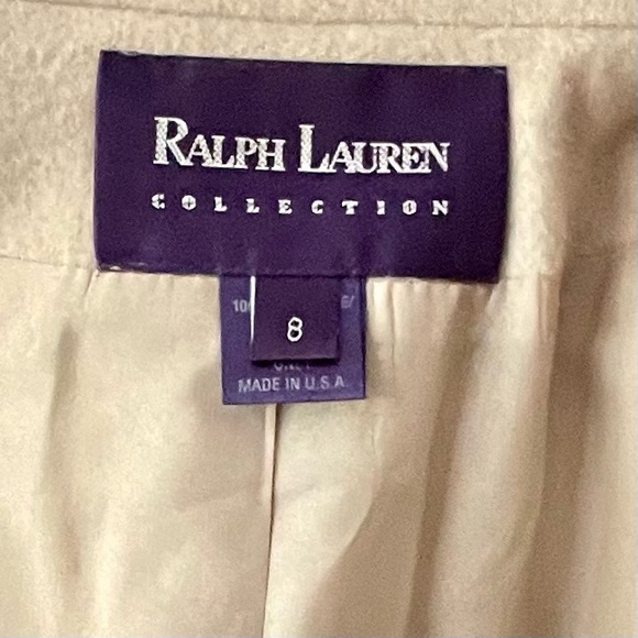 Vintage Ralph Lauren Purple Label Camel Tan Cashmere Four Button Coat Blazer - Picture 7 of 15